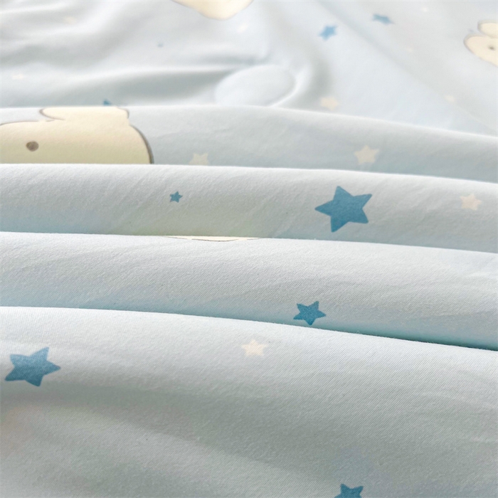 91家纺网 家纺一手货源 找家纺 爱屋及屋 2026新款小清新水洗棉棉花夏被夏凉被空调被 星月小狗