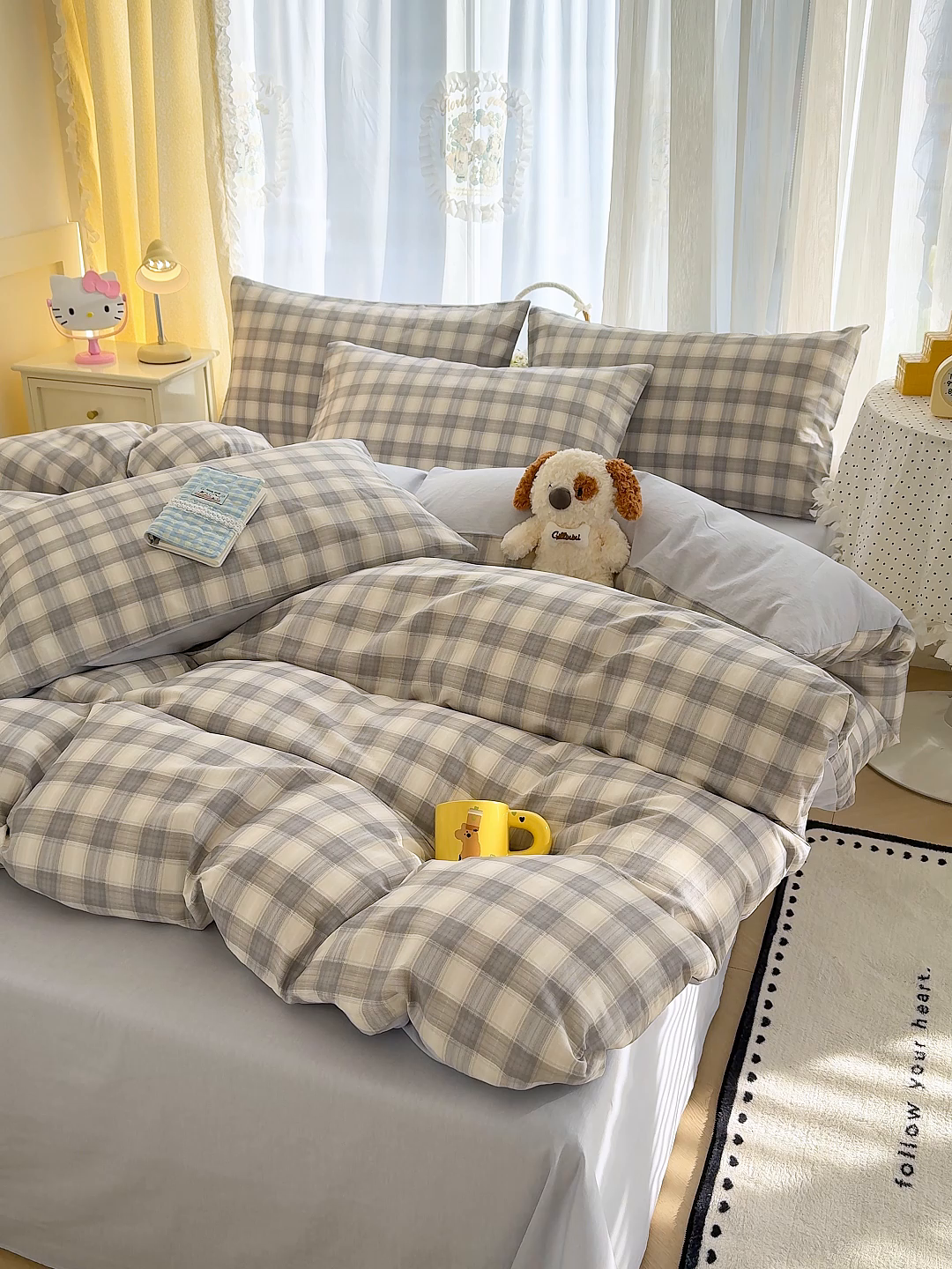 91家纺网 家纺一手货源 找家纺 铺尚美家纺 2026新款12868新疆全棉纯棉印花四件套（提供质检报告 亚麻格