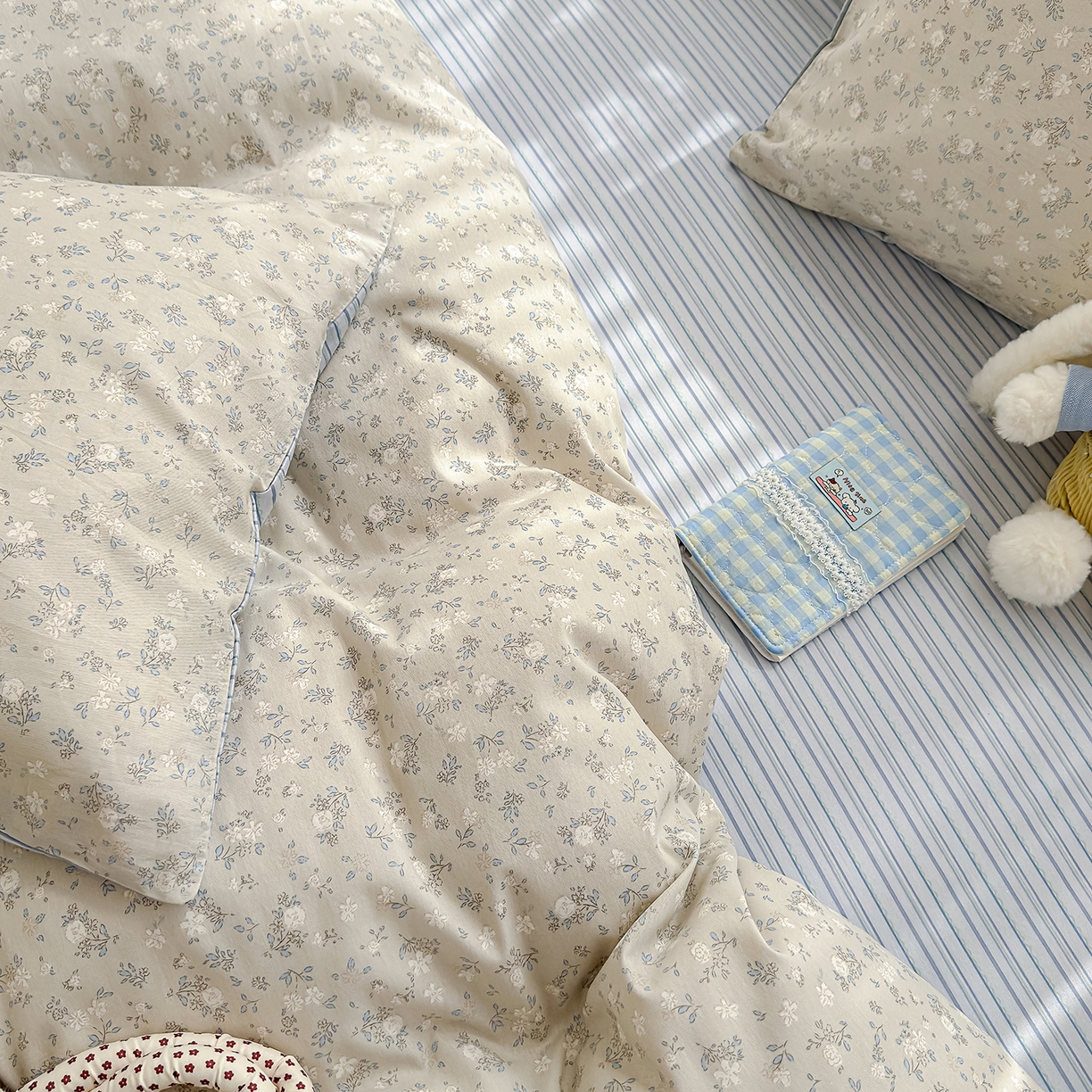 91家纺网 家纺一手货源 找家纺 铺尚美家纺 2026新款12868新疆全棉纯棉印花四件套（提供质检报告 摇铃兰