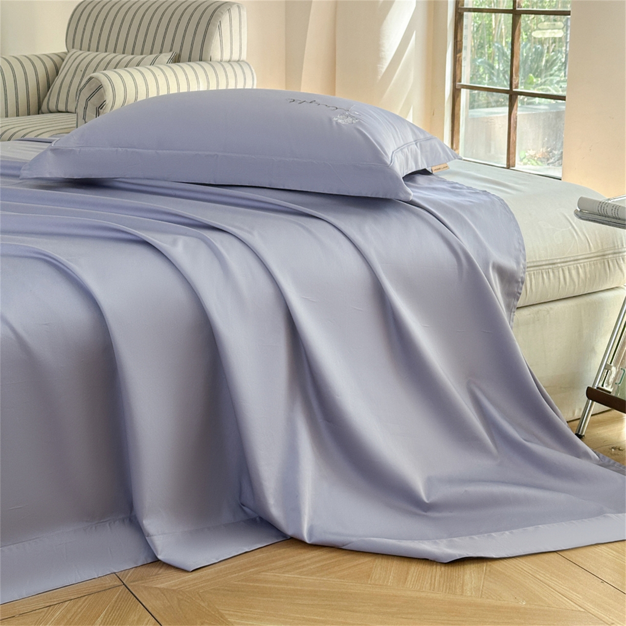 91家纺网 家纺一手货源 找家纺 （总）芯丝路家纺 2026春夏新款100支全棉工艺款四件套-玫瑰故事