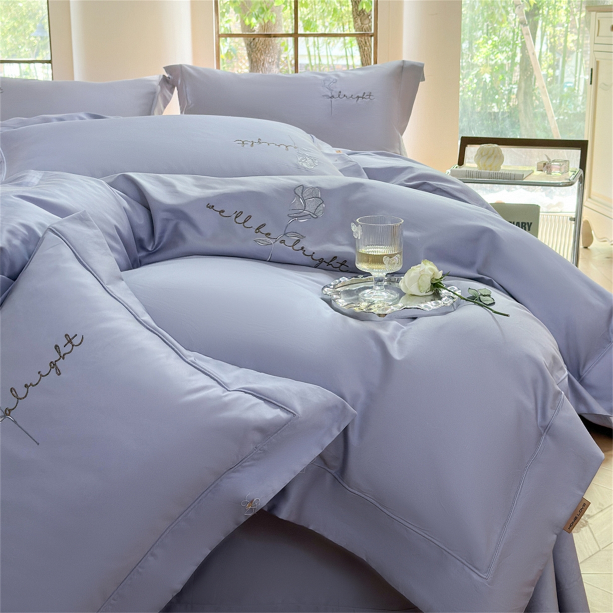 （总）芯丝路家纺 2026春夏新款100支全棉工艺款四件套-玫瑰故事