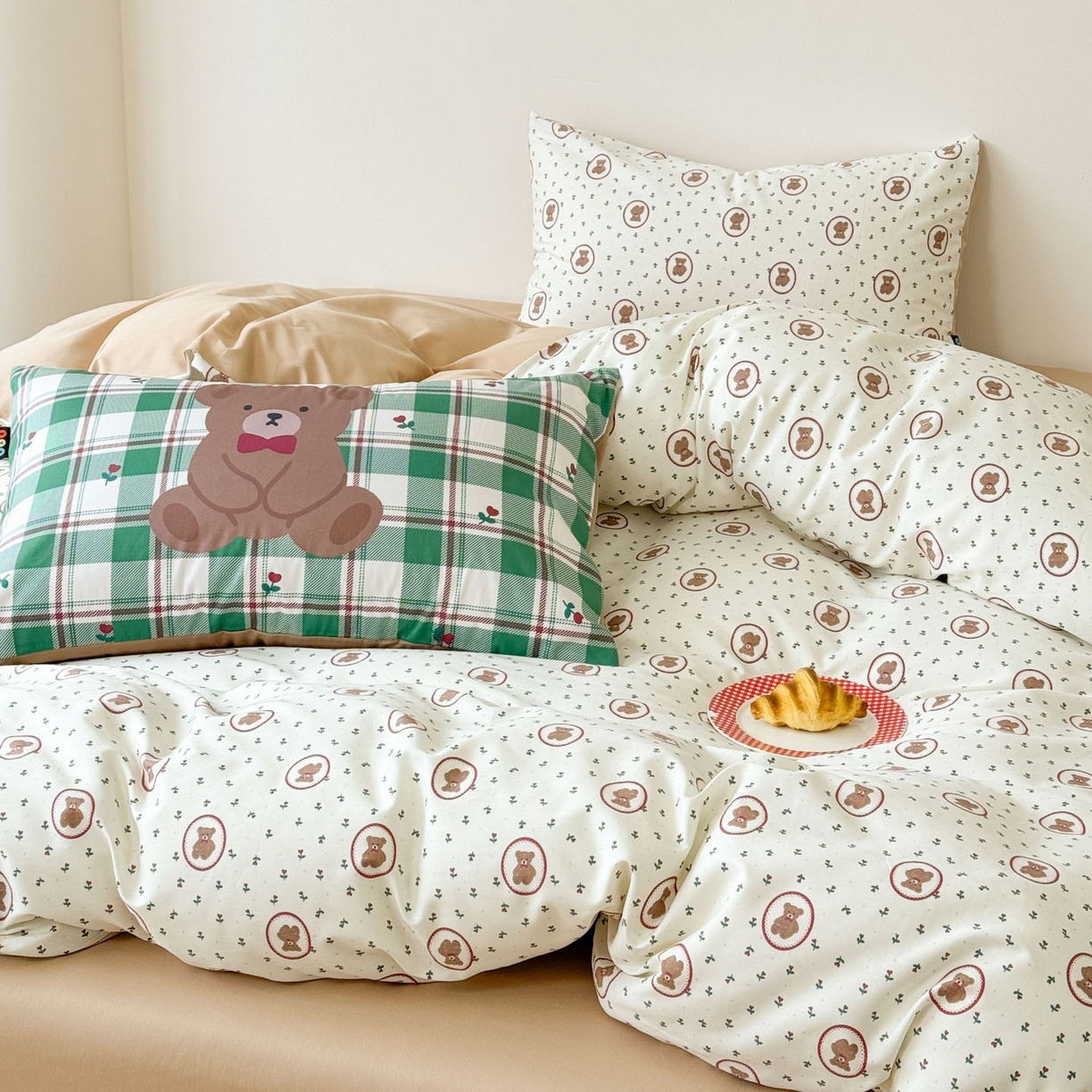 91家纺网 家纺一手货源 找家纺 （总）RYB红黄兰 2026新款ins风全棉卡通纯棉三件套四件套