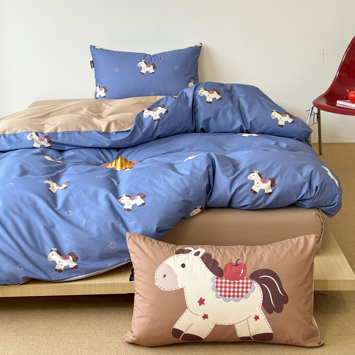 91家纺网 家纺一手货源 找家纺 （总）RYB红黄兰 2026新款ins风全棉卡通纯棉三件套四件套