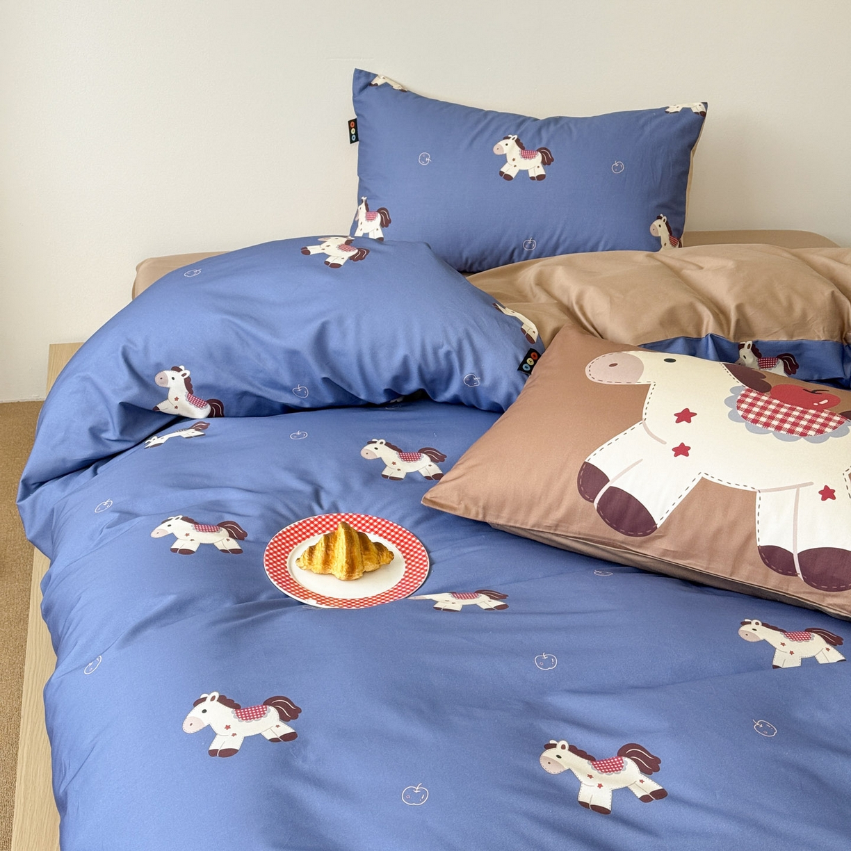 91家纺网 家纺一手货源 找家纺 （总）RYB红黄兰 2026新款ins风全棉卡通纯棉三件套四件套