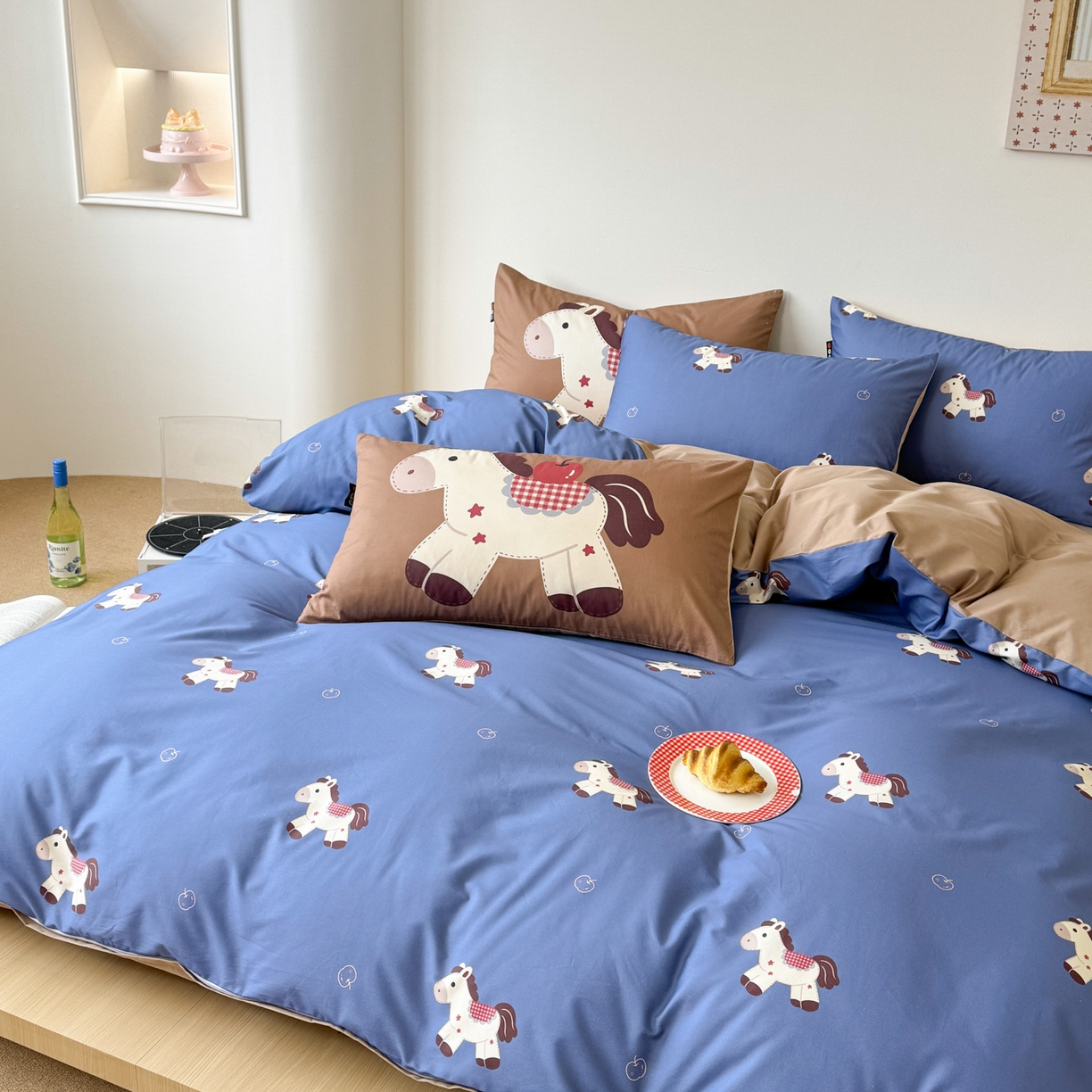 91家纺网 家纺一手货源 找家纺 （总）RYB红黄兰 2026新款ins风全棉卡通纯棉三件套四件套