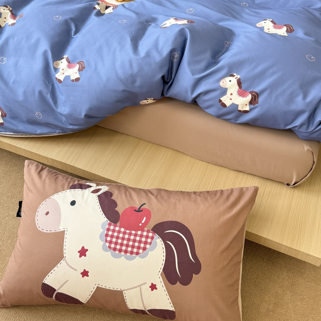 91家纺网 家纺一手货源 找家纺 （总）RYB红黄兰 2026新款ins风全棉卡通纯棉三件套四件套