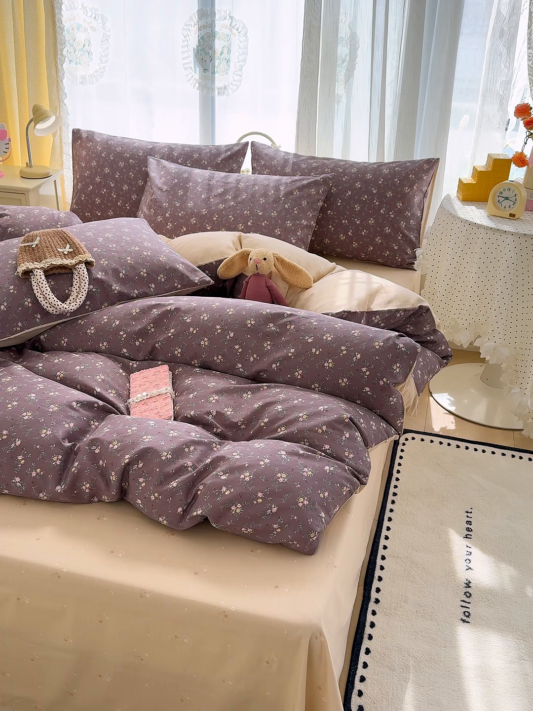 91家纺网 家纺一手货源 找家纺 铺尚美家纺 2026新款12868新疆全棉纯棉印花四件套（提供质检报告 风信子