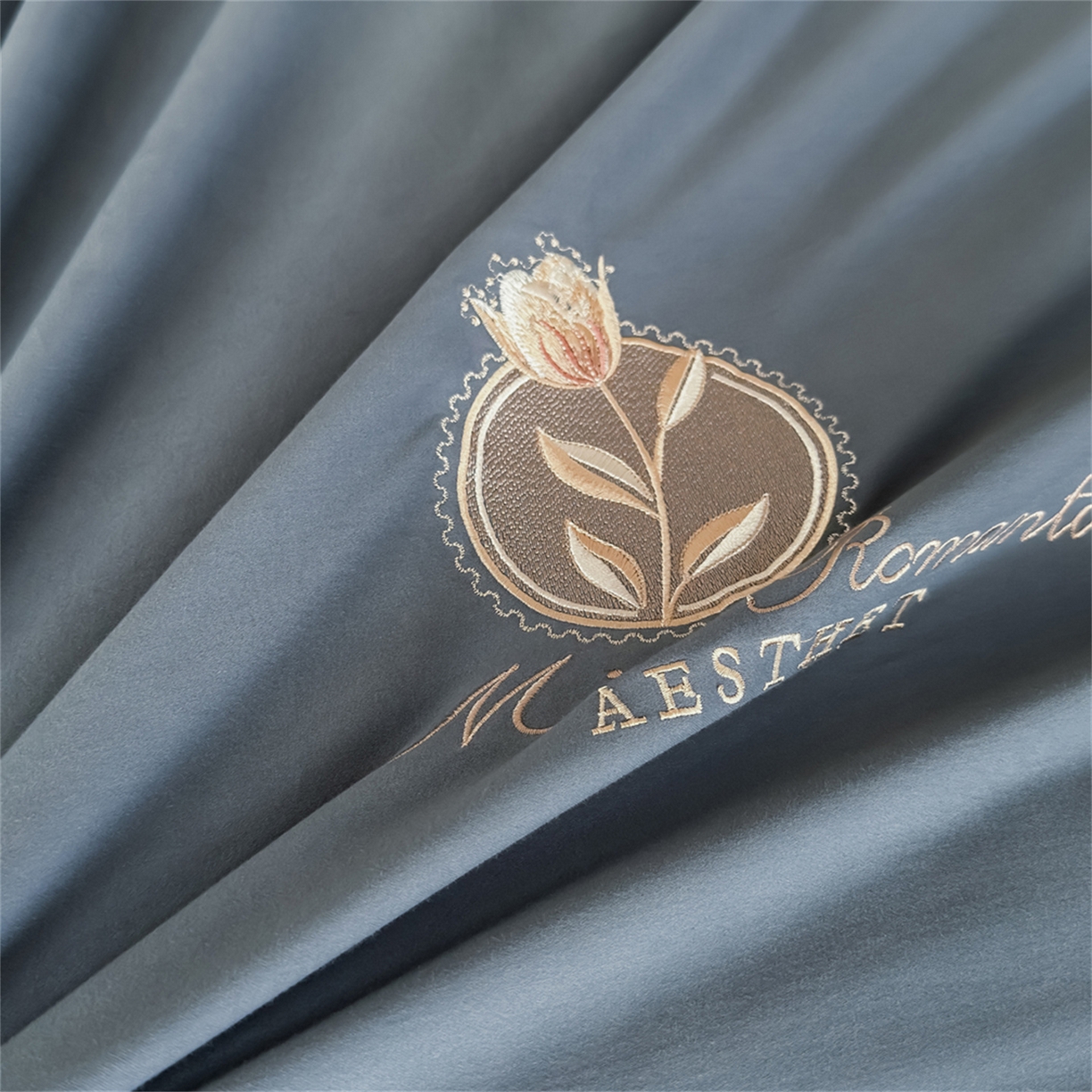 91家纺网 家纺一手货源 找家纺 （总）芯丝路家纺 2026春夏新款全棉磨毛工艺款四件套-花影