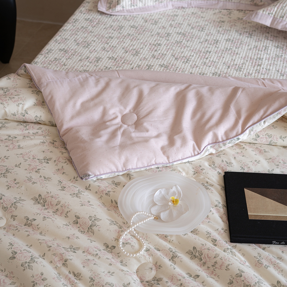 91家纺网 家纺一手货源 找家纺 床盖工厂店 2026新款双面全棉填充大豆棉春秋被夏被子被芯 云汐