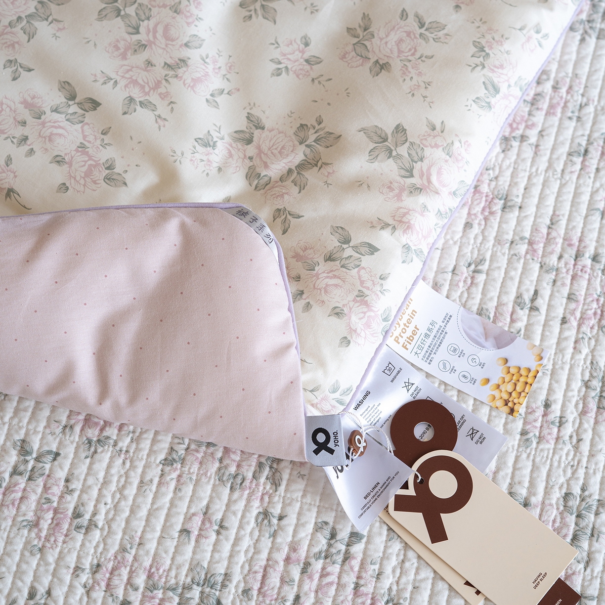 91家纺网 家纺一手货源 找家纺 床盖工厂店 2026新款双面全棉填充大豆棉春秋被夏被子被芯 云汐