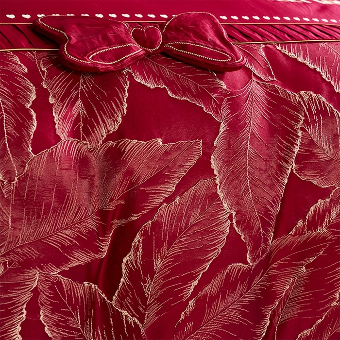 91家纺网 家纺一手货源 找家纺 （总）甜咪咪婚庆 2026春夏新款大提花婚庆结婚四件套多件套床单床笠款