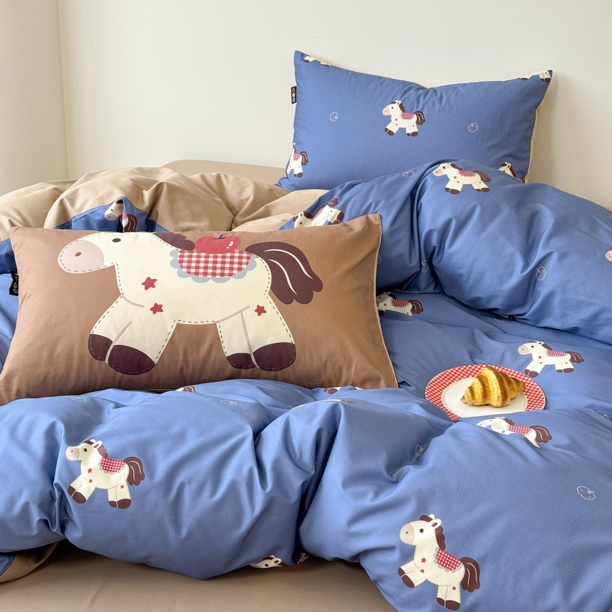 91家纺网 家纺一手货源 找家纺 （总）RYB红黄兰 2026新款ins风全棉卡通纯棉三件套四件套