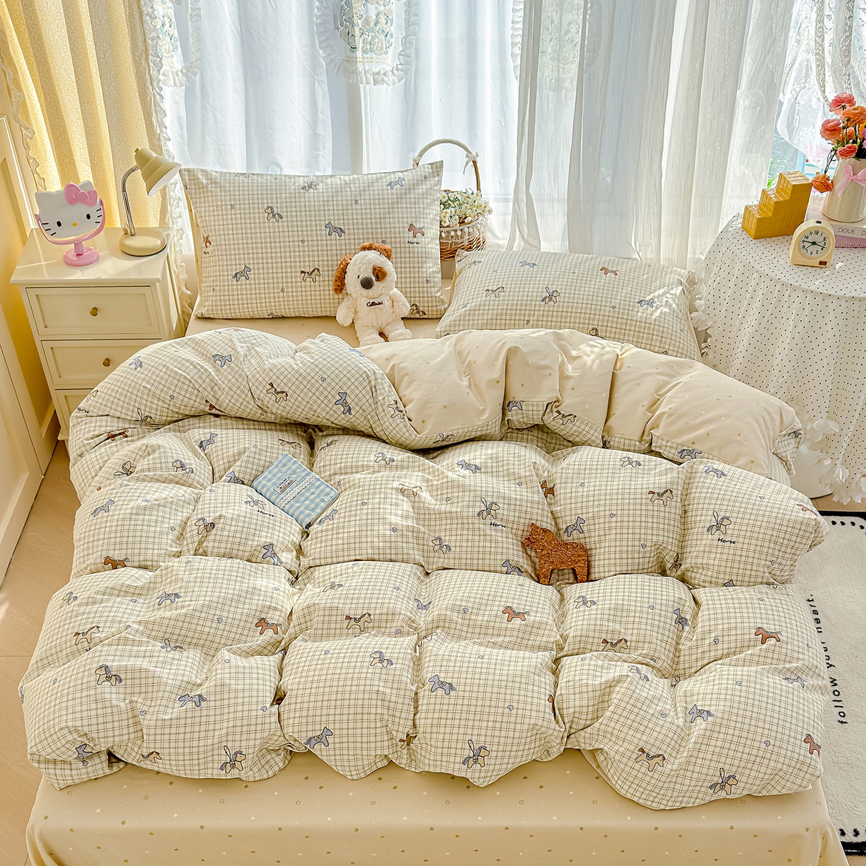 91家纺网 家纺一手货源 找家纺 （总）铺尚美家纺 2026新款12868新疆全棉纯棉单品被套系列（提供质检报告）