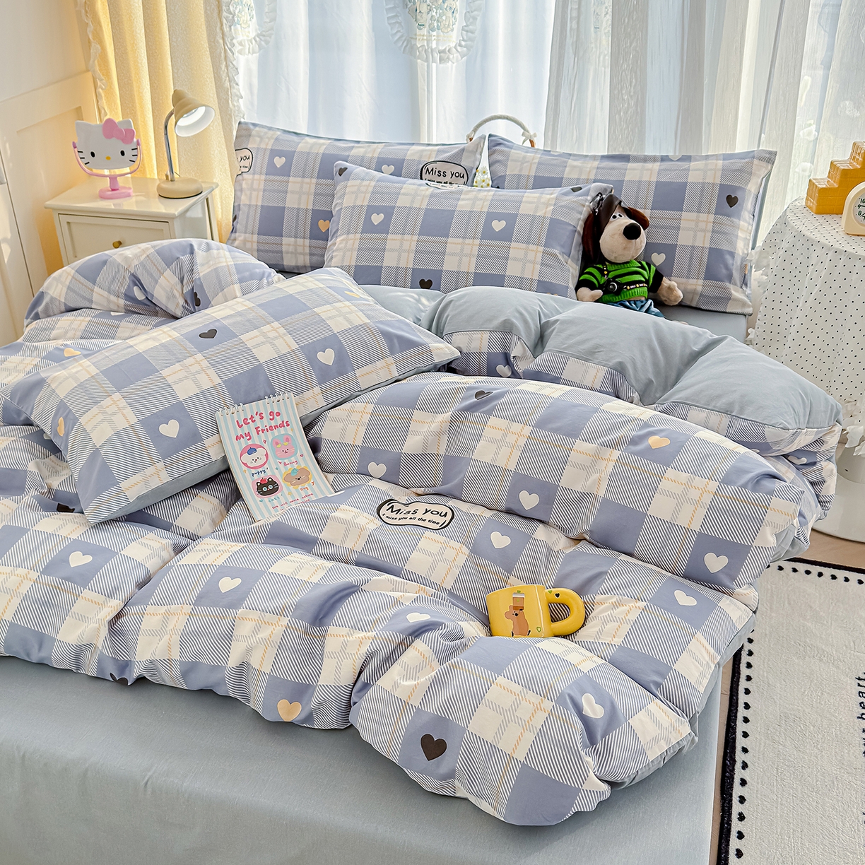 91家纺网 家纺一手货源 找家纺 铺尚美家纺 2026新款12868新疆全棉纯棉单品被套系列（提供质检报告） 爱达拉