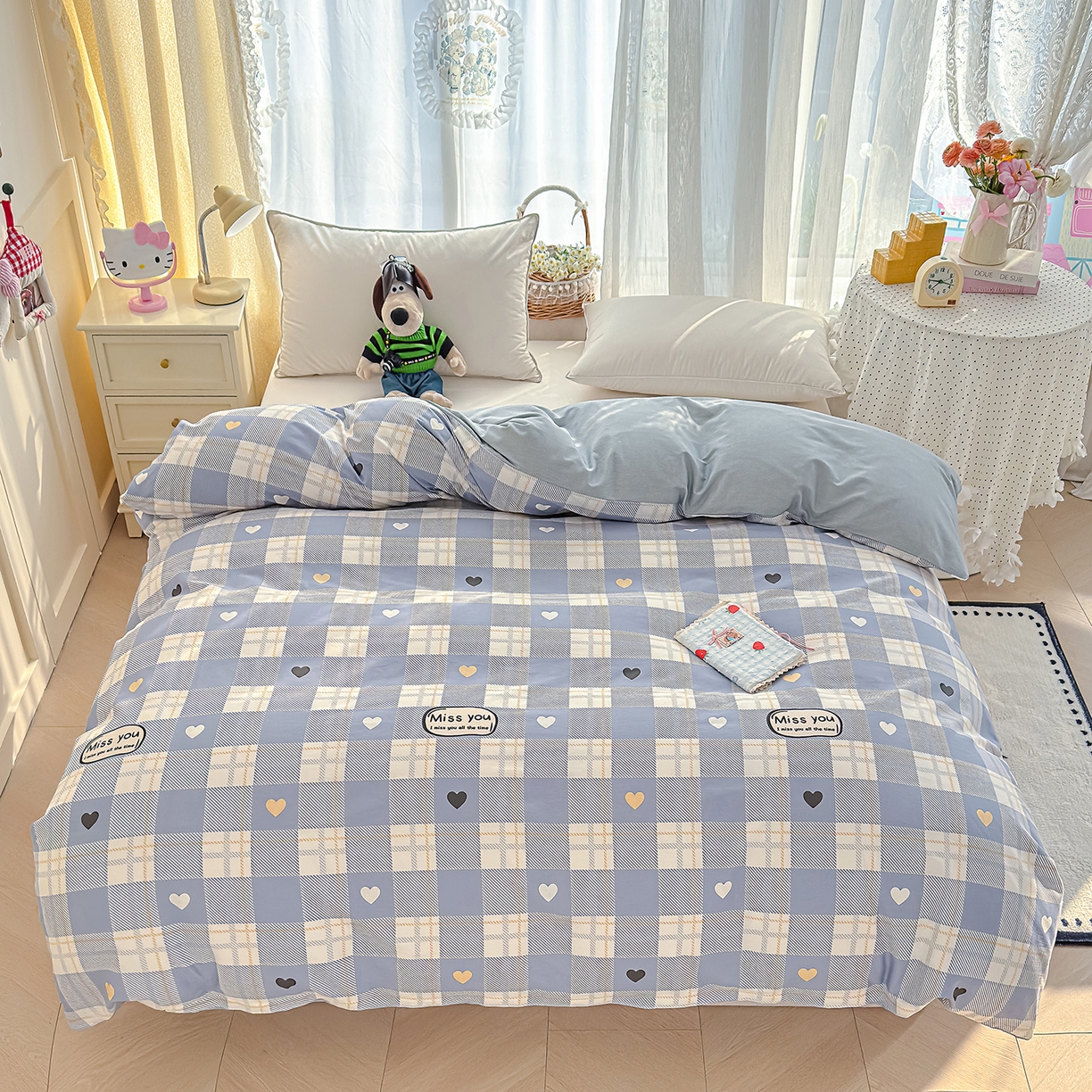 91家纺网 家纺一手货源 找家纺 铺尚美家纺 2026新款12868新疆全棉纯棉单品被套系列（提供质检报告） 爱达拉