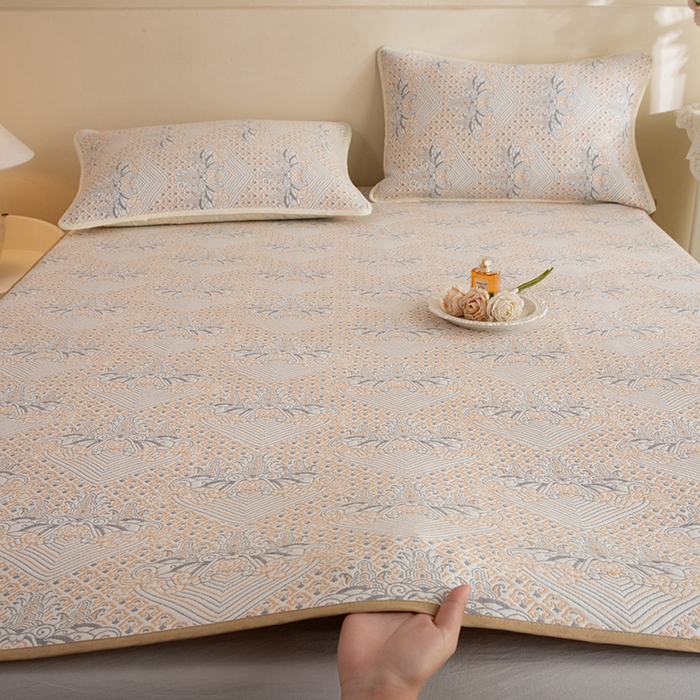 91家纺网 家纺一手货源 找家纺 （总）美达家纺 2026新款全棉色织六层纱高温砂洗直边床盖单品床盖床盖单件