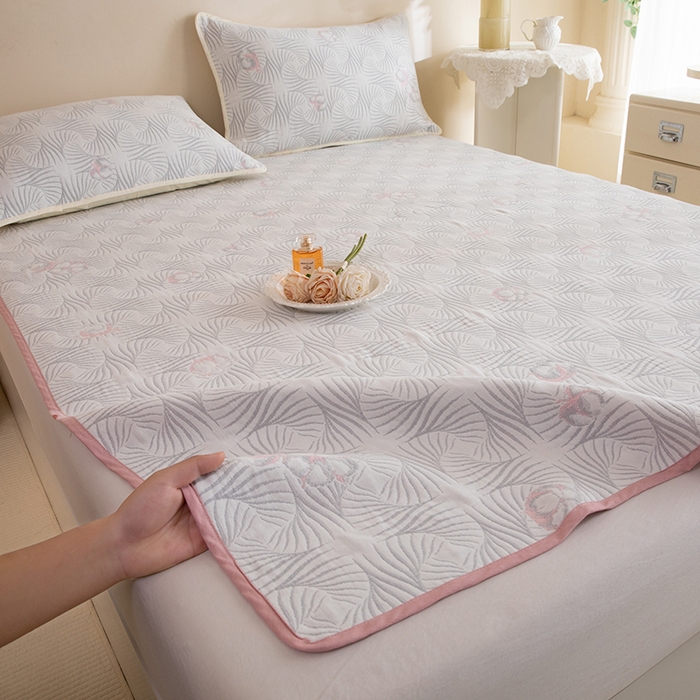 91家纺网 家纺一手货源 找家纺 （总）美达家纺 2026新款全棉色织六层纱高温砂洗直边床盖单品床盖床盖单件