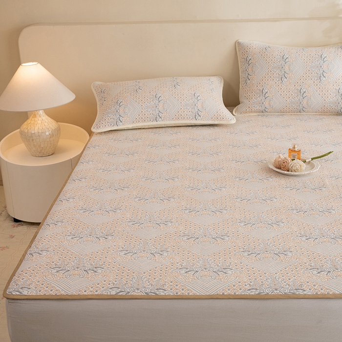 91家纺网 家纺一手货源 找家纺 （总）美达家纺 2026新款全棉色织六层纱高温砂洗直边床盖单品床盖床盖单件