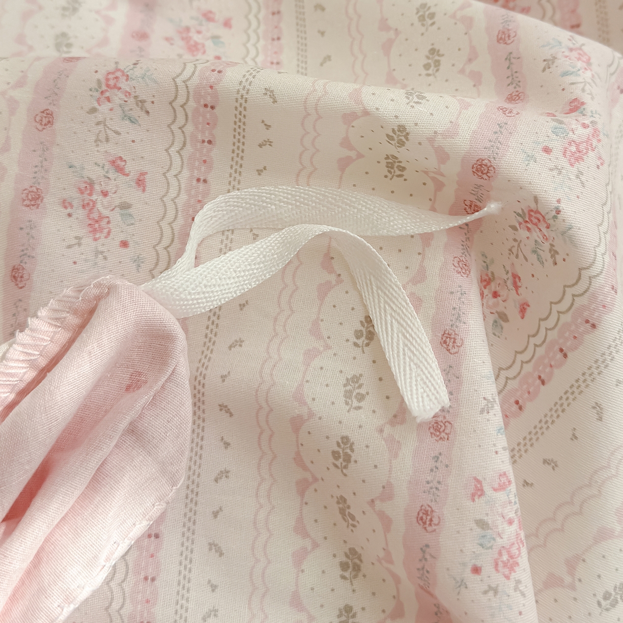 91家纺网 家纺一手货源 找家纺 铺尚美家纺 2026新款12868新疆全棉纯棉单品被套系列（提供质检报告） 浅纹蓝-粉