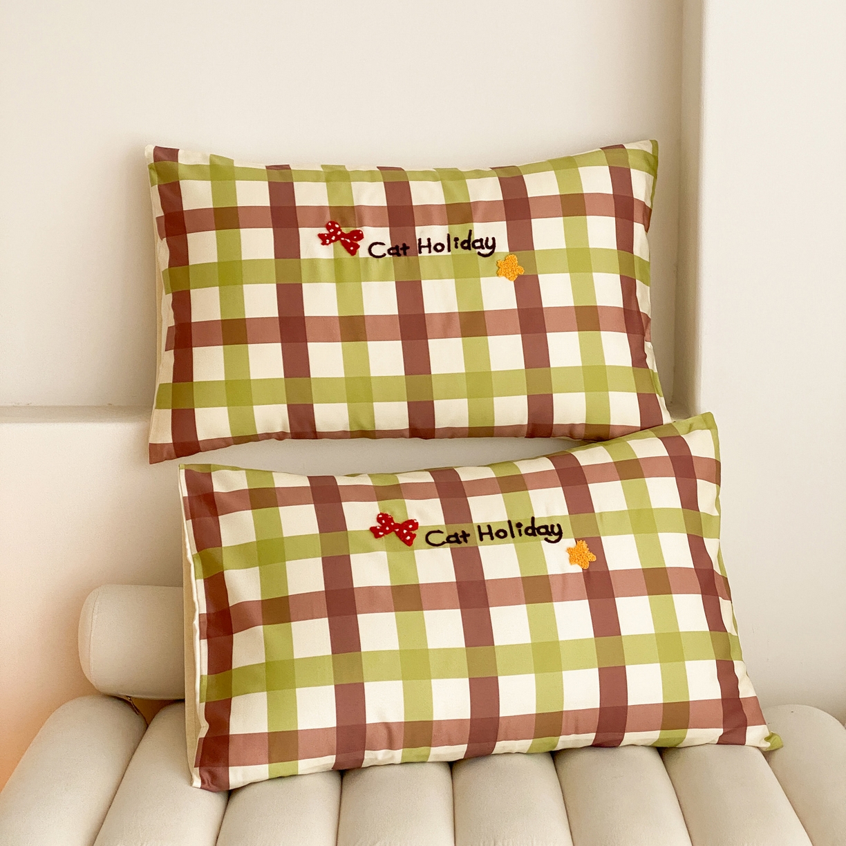 91家纺网 家纺一手货源 找家纺 如一 2026新款50S数码全棉长绒棉纯棉毛巾绣四件套 假日猫