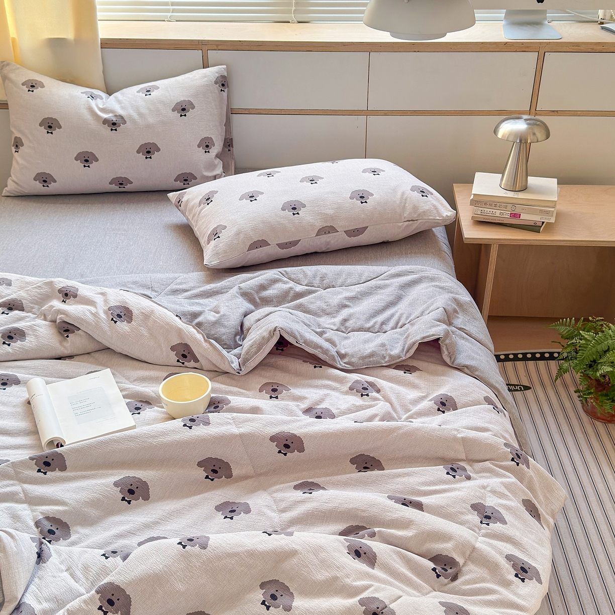 91家纺网 家纺一手货源 找家纺 （总）老帅的工厂店 2026新款A类大豆色织提花夏被