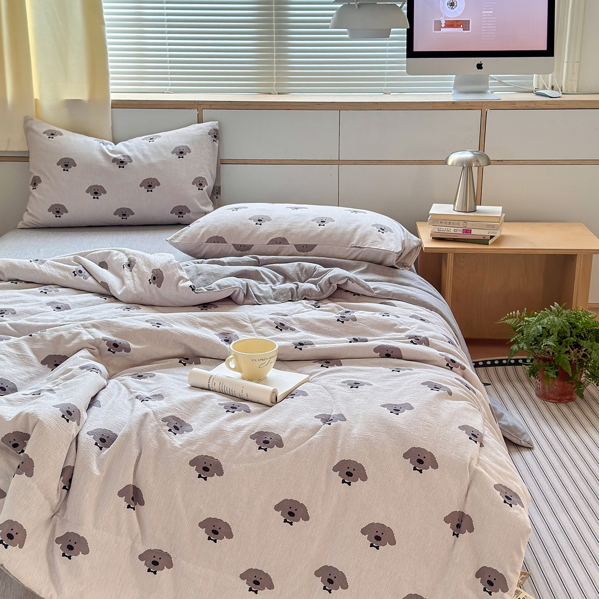 91家纺网 家纺一手货源 找家纺 （总）老帅的工厂店 2026新款A类大豆色织提花夏被