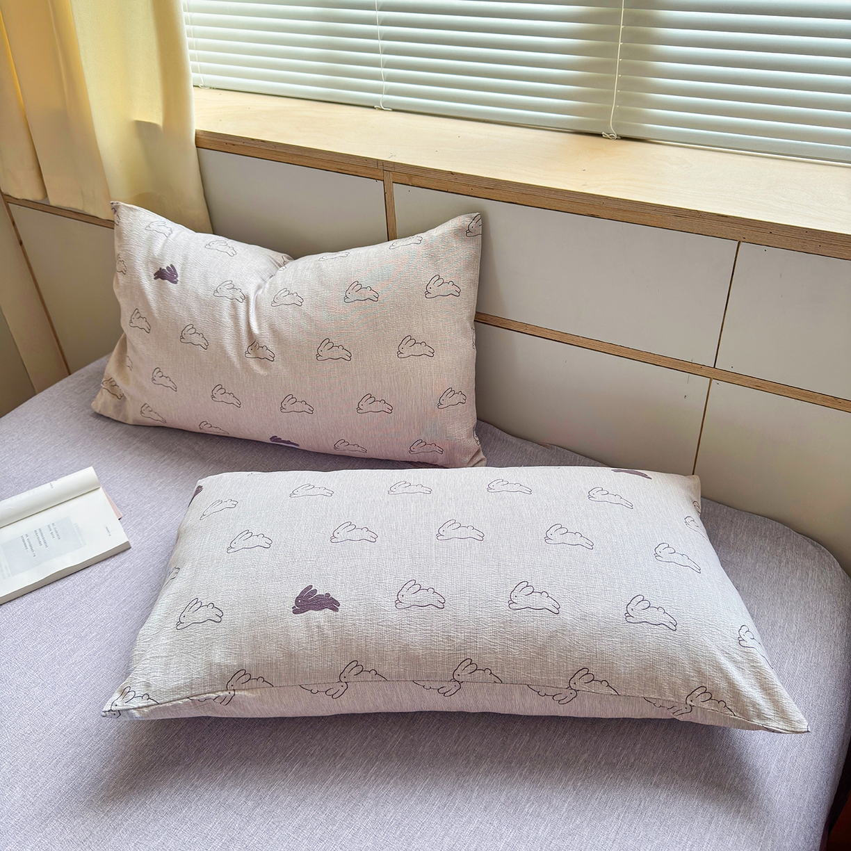 91家纺网 家纺一手货源 找家纺 老帅的工厂店 2026新款A类大豆色织提花夏被 软萌云兔