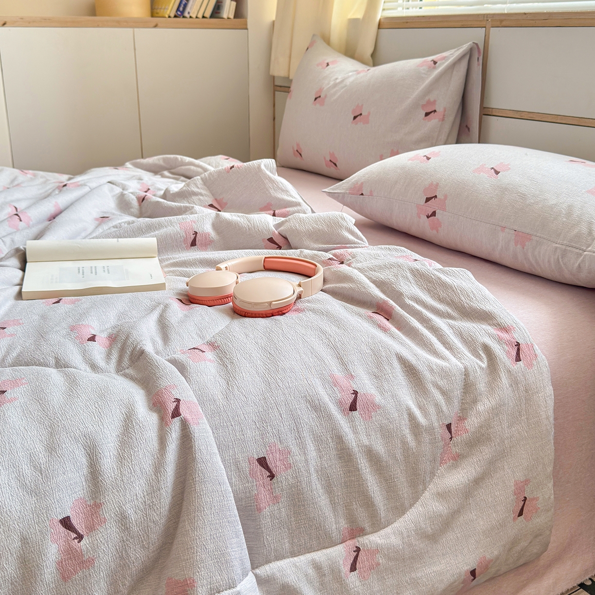 91家纺网 家纺一手货源 找家纺 老帅的工厂店 2026新款A类大豆色织提花夏被 软狗贴贴