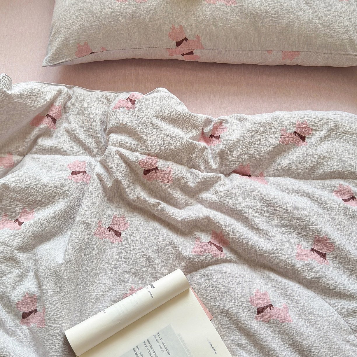 91家纺网 家纺一手货源 找家纺 老帅的工厂店 2026新款A类大豆色织提花夏被 软狗贴贴