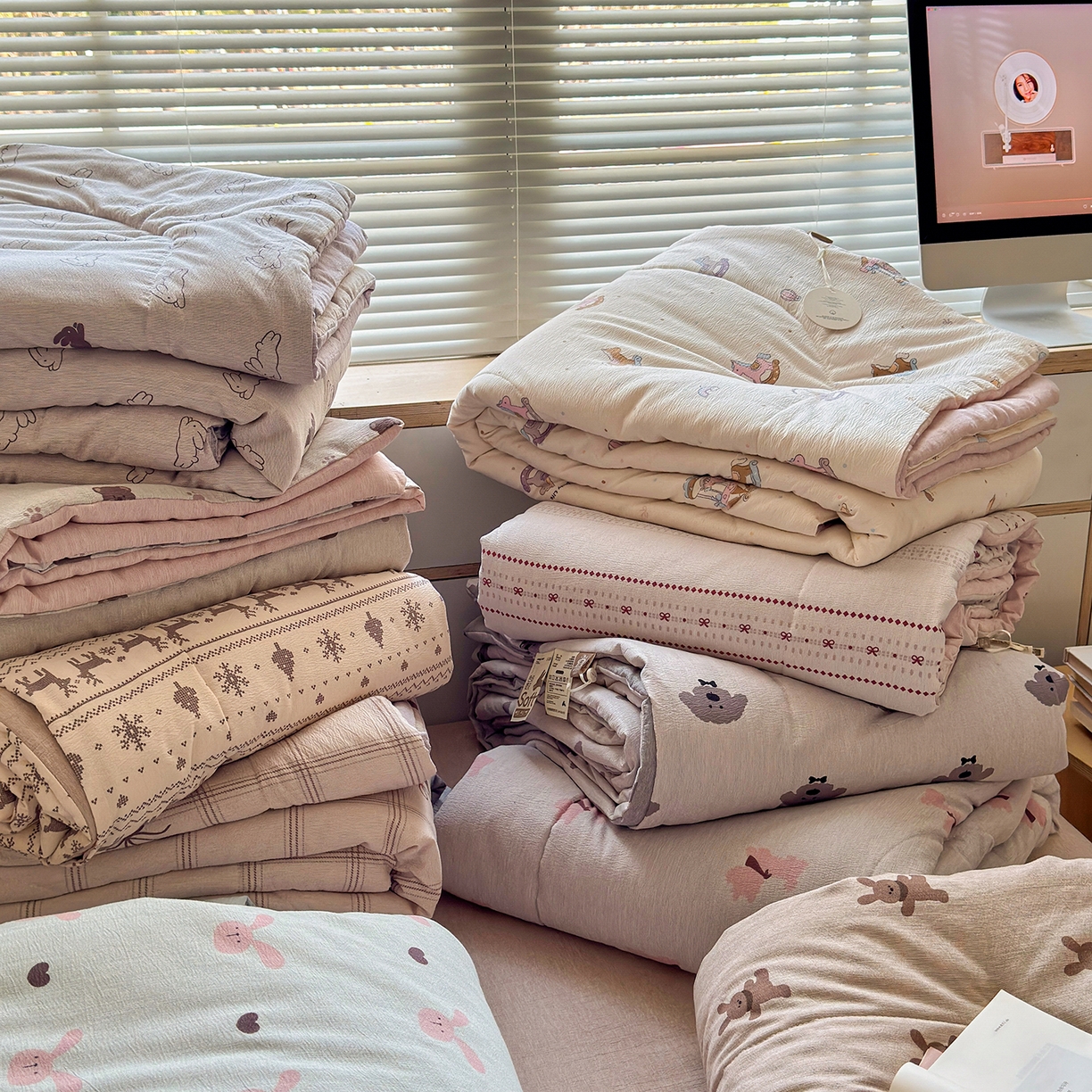 91家纺网 家纺一手货源 找家纺 老帅的工厂店 2026新款A类大豆色织提花夏被 组合