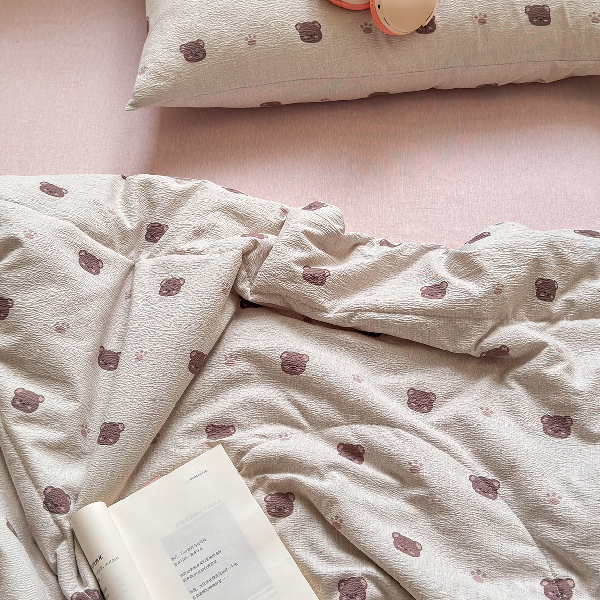 91家纺网 家纺一手货源 找家纺 老帅的工厂店 2026新款A类大豆色织提花夏被 熊印