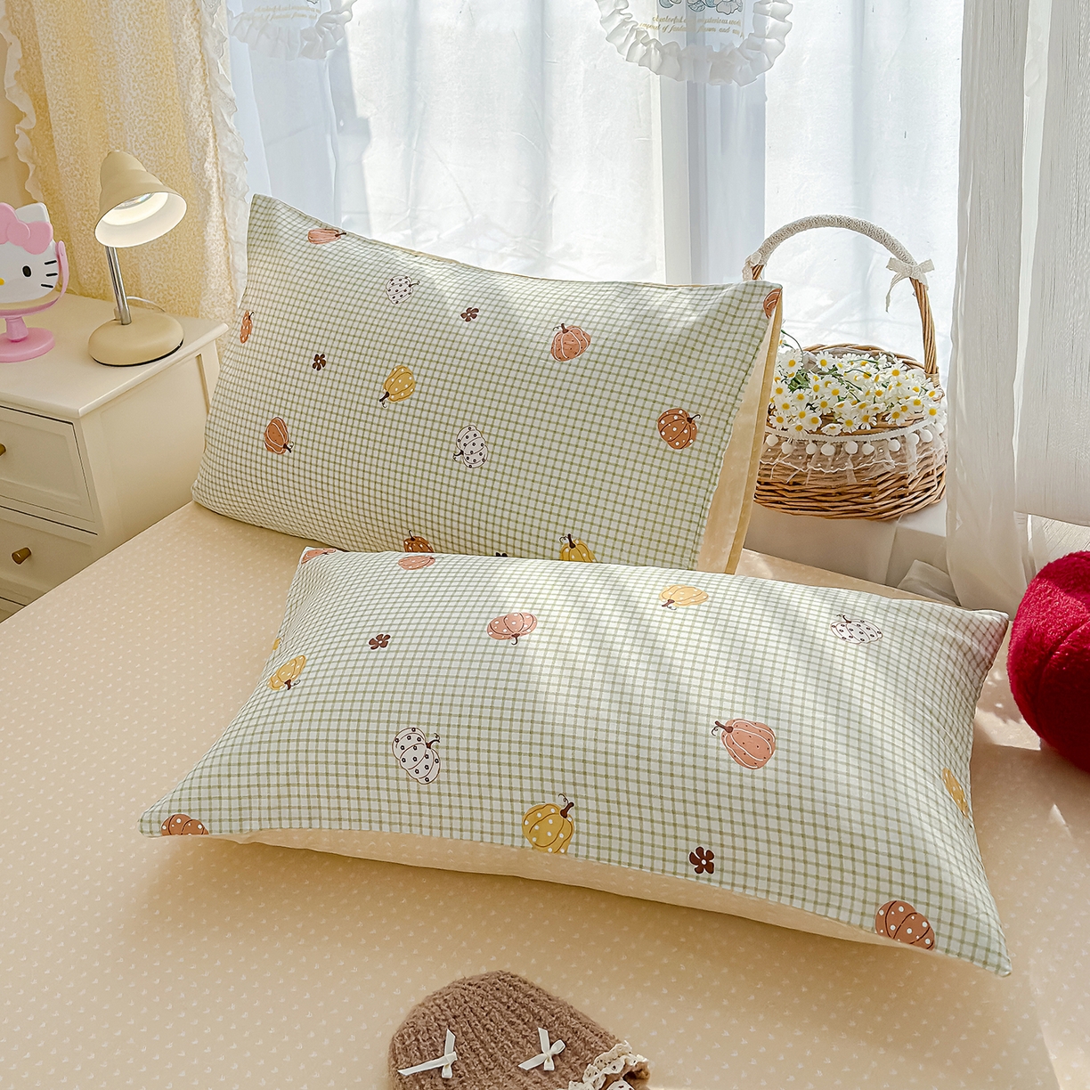 91家纺网 家纺一手货源 找家纺 铺尚美家纺 2026新款12868新疆全棉纯棉单品被套系列（提供质检报告） 小南瓜