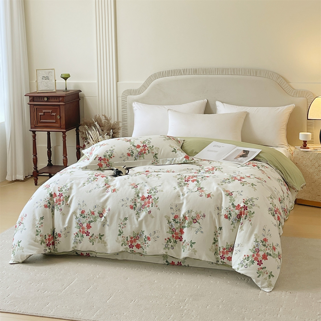 91家纺网 家纺一手货源 找家纺 宝齐莱家纺 2026新款全棉纯棉13372印花被套单被套被套单件 香榭丽