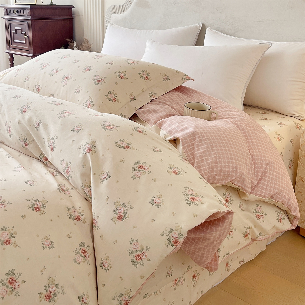 91家纺网 家纺一手货源 找家纺 宝齐莱家纺 2026新款全棉纯棉13372印花被套单被套被套单件 洛可可