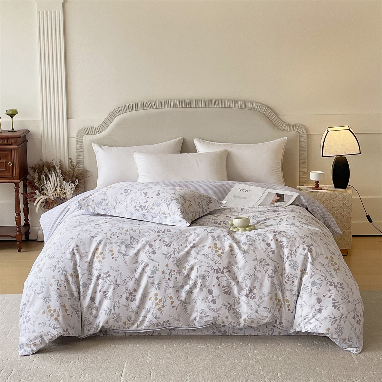 宝齐莱家纺 2026新款全棉纯棉13372印花被套单被套被套单件 花解语