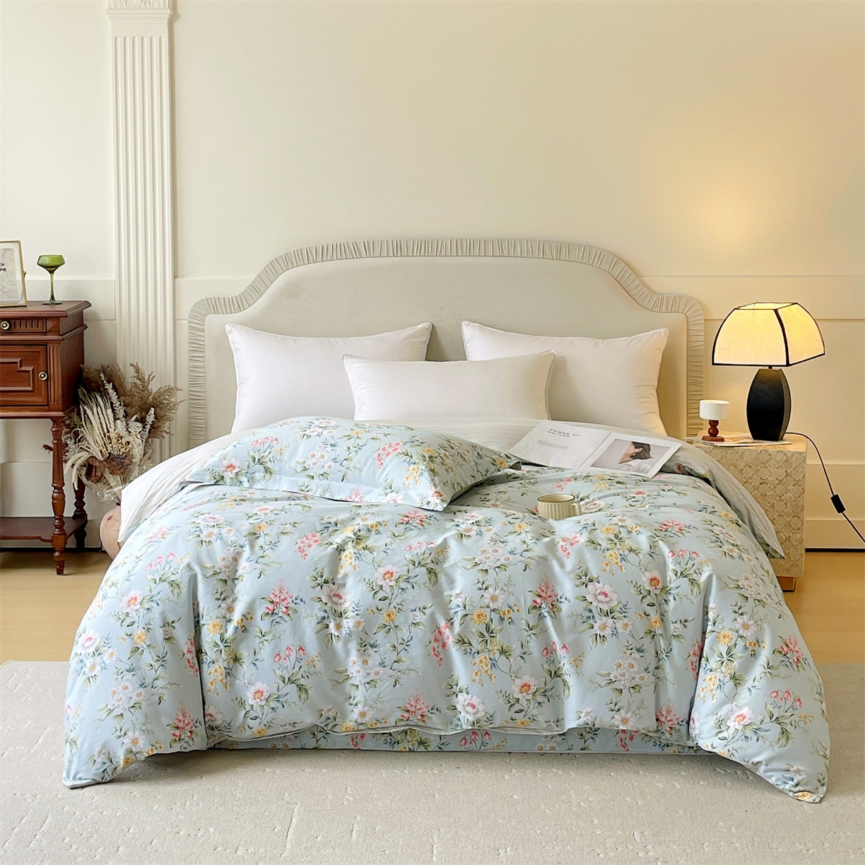 宝齐莱家纺 2026新款全棉纯棉13372印花被套单被套被套单件 午后花园