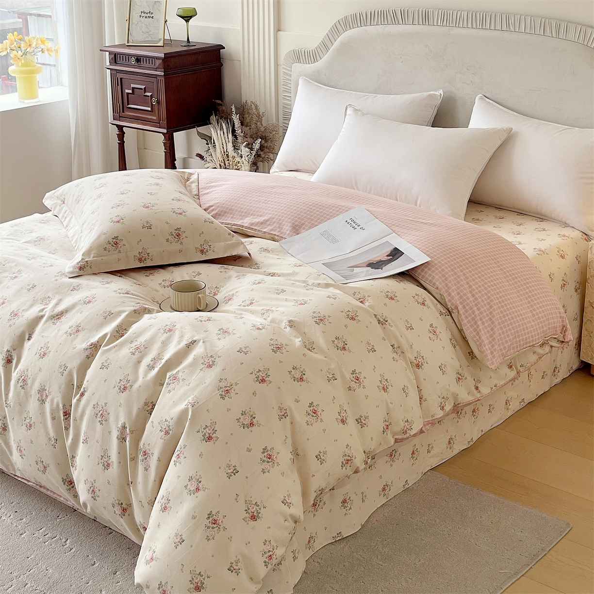 91家纺网 家纺一手货源 找家纺 宝齐莱家纺 2026新款全棉纯棉13372印花被套单被套被套单件 洛可可