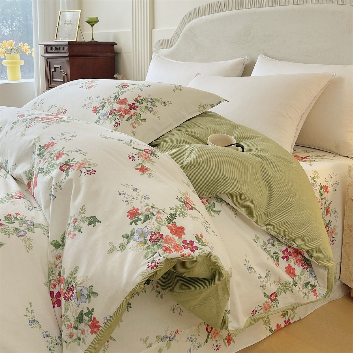 91家纺网 家纺一手货源 找家纺 宝齐莱家纺 2026新款全棉纯棉13372印花被套单被套被套单件 香榭丽