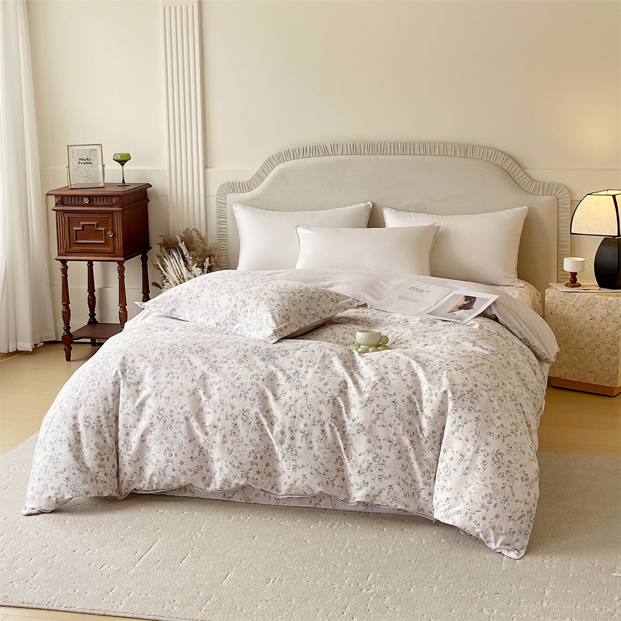 91家纺网 家纺一手货源 找家纺 宝齐莱家纺 2026新款全棉纯棉13372印花被套单被套被套单件 烟花间