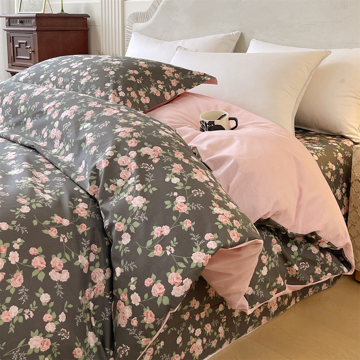 91家纺网 家纺一手货源 找家纺 宝齐莱家纺 2026新款全棉纯棉13372印花被套单被套被套单件 美如画