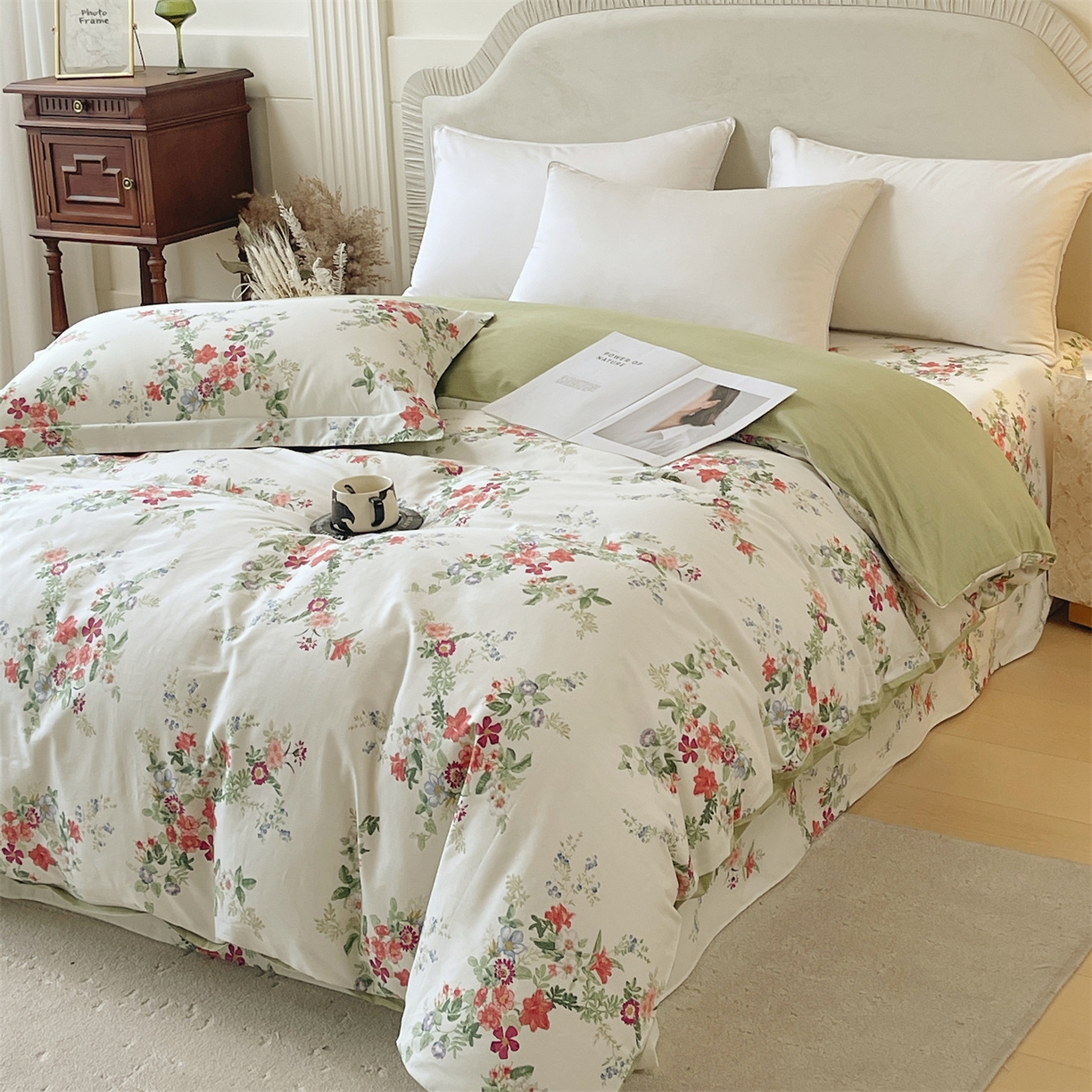 91家纺网 家纺一手货源 找家纺 宝齐莱家纺 2026新款全棉纯棉13372印花被套单被套被套单件 香榭丽