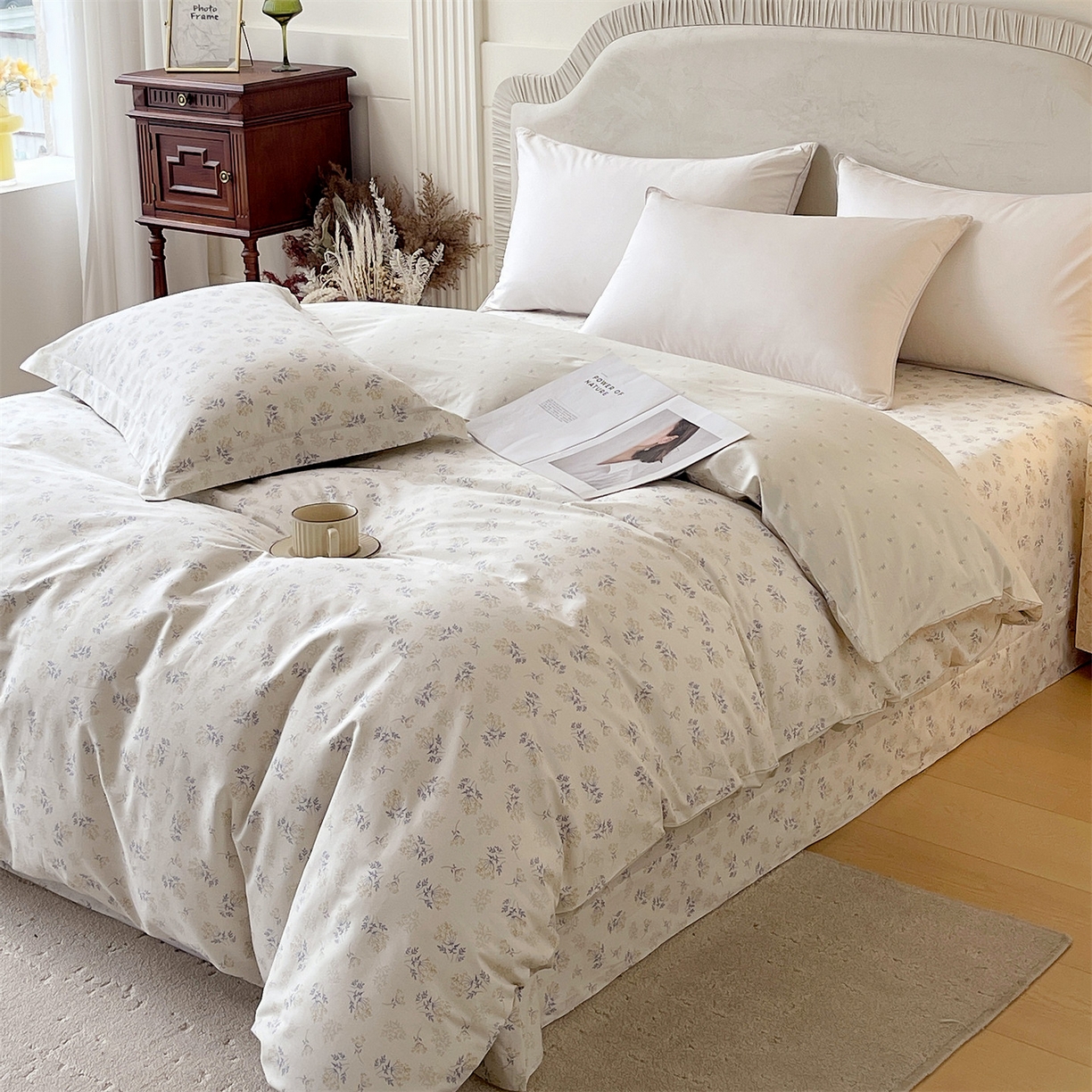 91家纺网 家纺一手货源 找家纺 宝齐莱家纺 2026新款全棉纯棉13372印花被套单被套被套单件 左岸晨雾