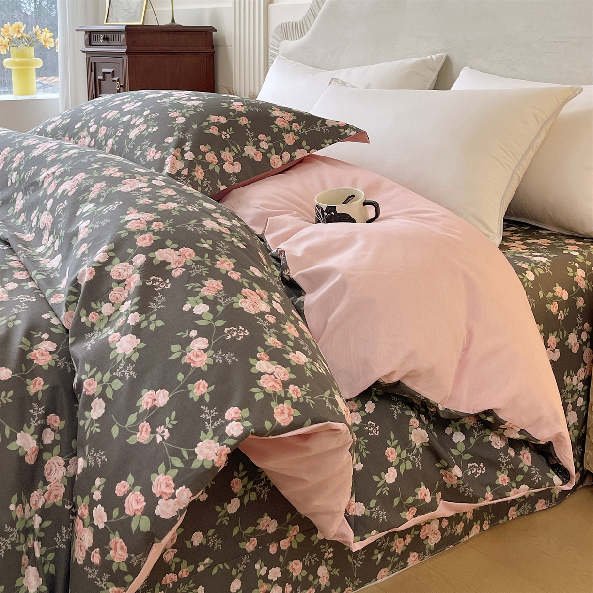 91家纺网 家纺一手货源 找家纺 宝齐莱家纺 2026新款全棉纯棉13372印花被套单被套被套单件 美如画