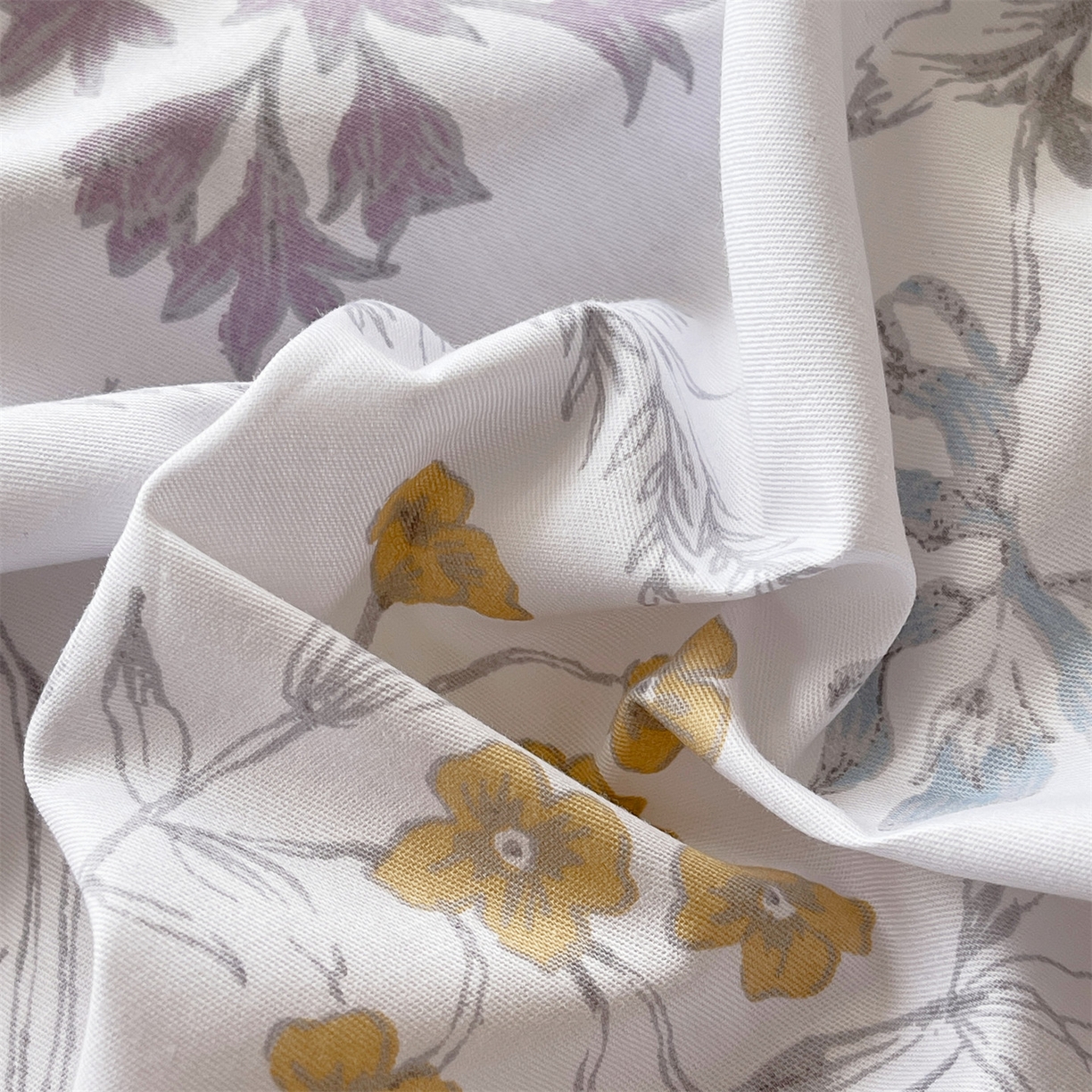 91家纺网 家纺一手货源 找家纺 宝齐莱家纺 2026新款全棉纯棉13372印花被套单被套被套单件 花解语