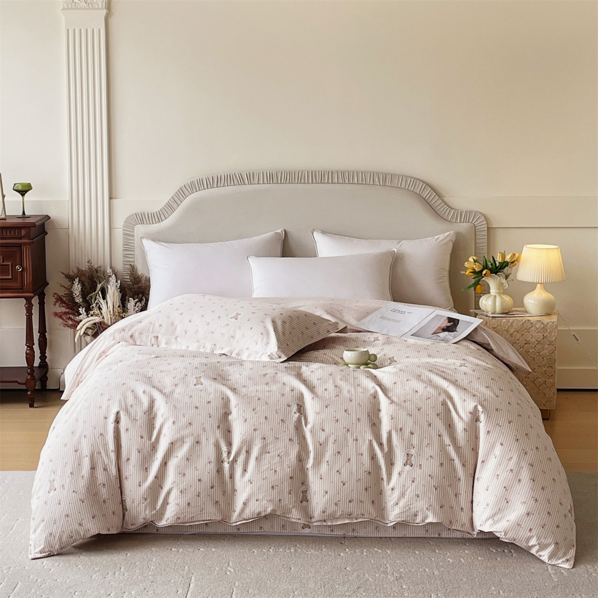 91家纺网 家纺一手货源 找家纺 （总）宝齐莱家纺 2026新款全棉纯棉13372印花被套单被套被套单件