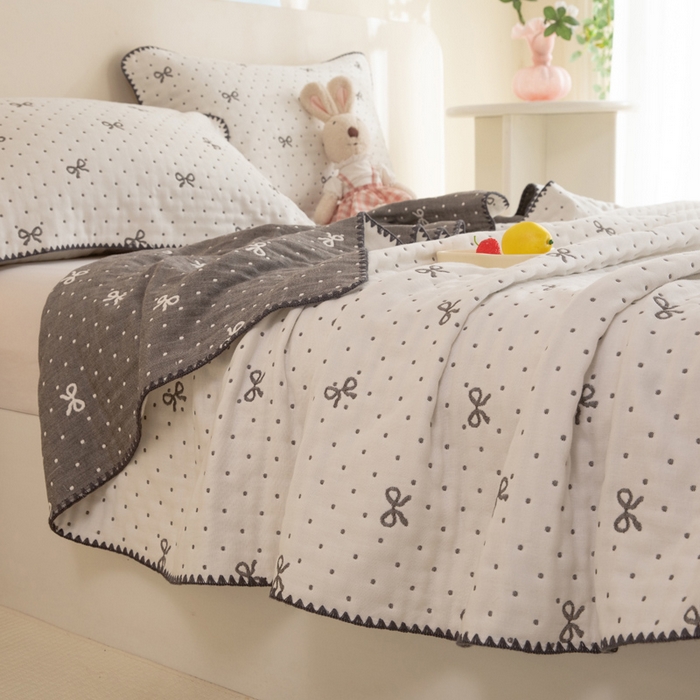 91家纺网 家纺一手货源 找家纺 （总）美达家纺 2026新款全棉六层纱高温砂洗夏被盖毯夏凉被空调被