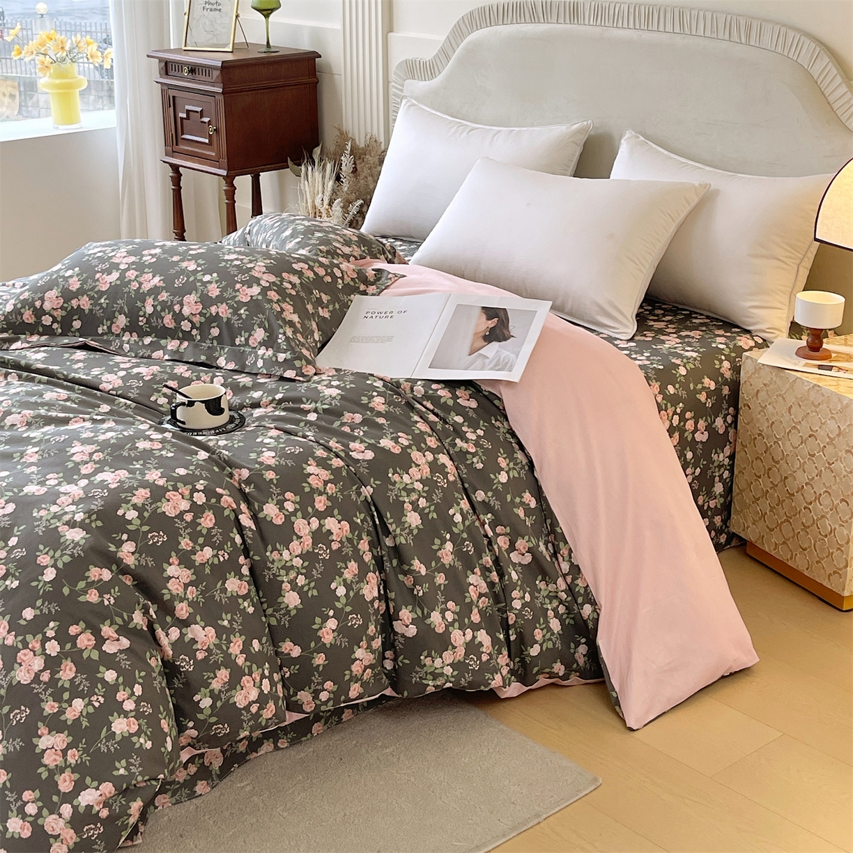 91家纺网 家纺一手货源 找家纺 宝齐莱家纺 2026新款全棉纯棉13372印花被套单被套被套单件 美如画