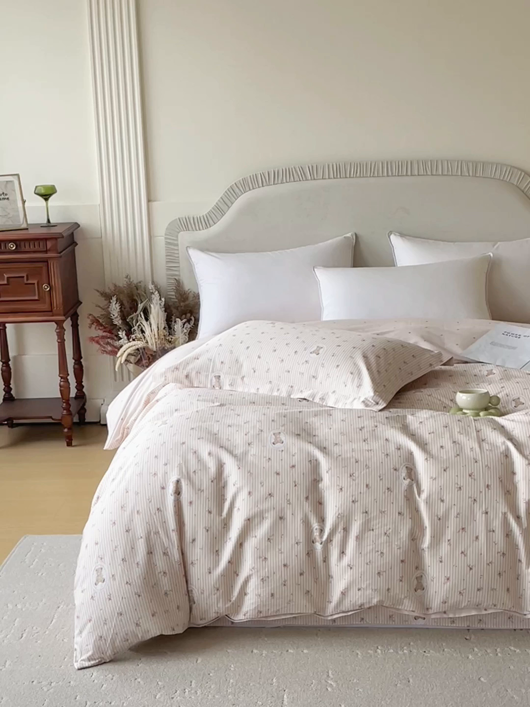 91家纺网 家纺一手货源 找家纺 宝齐莱家纺 2026新款全棉纯棉13372印花被套单被套被套单件 小确幸