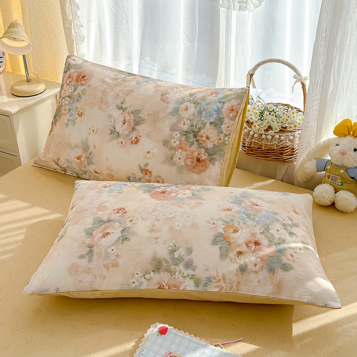 91家纺网 家纺一手货源 找家纺 铺尚美家纺 2026新款12868新疆全棉纯棉单品床单系列（提供质检报告） 锦绣园