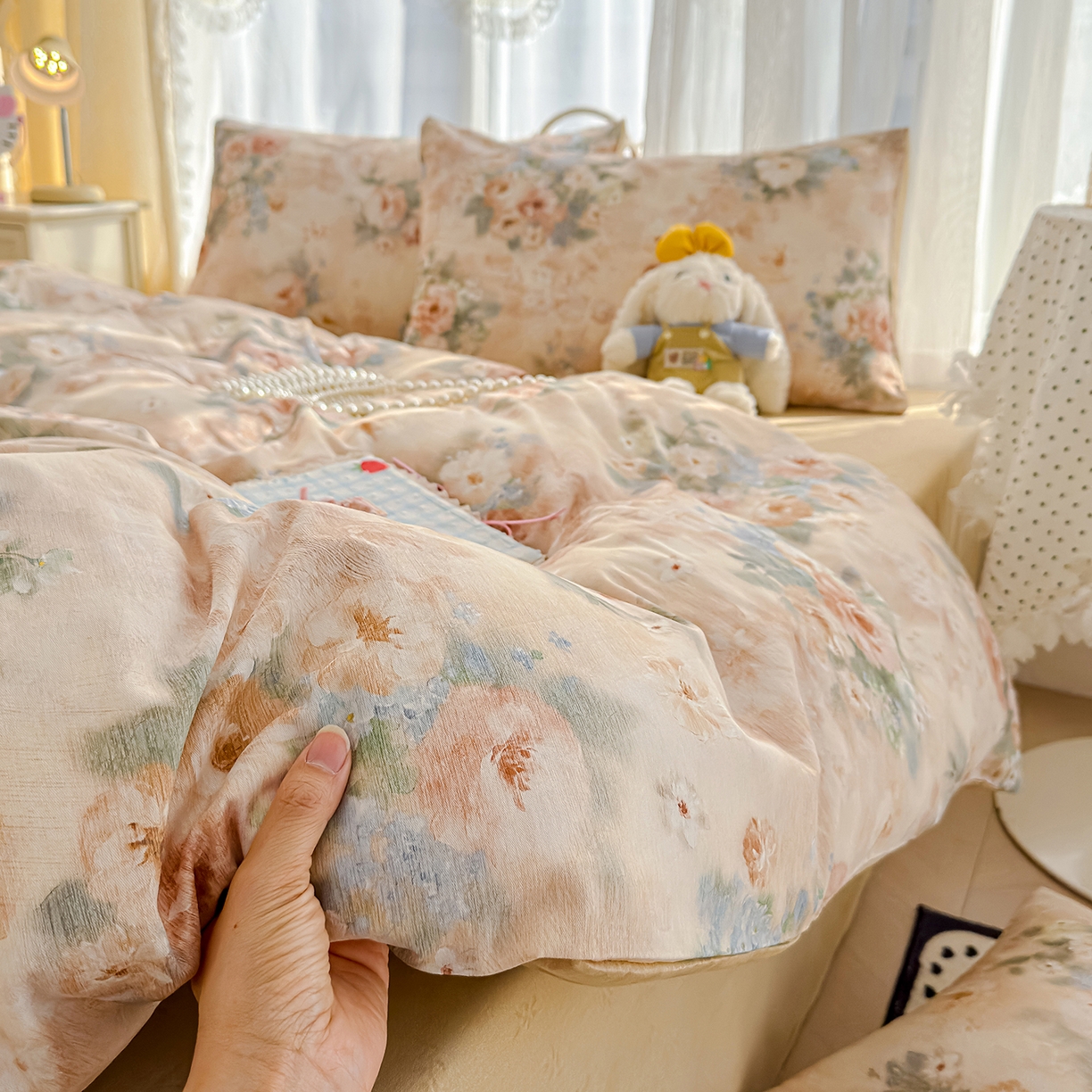 91家纺网 家纺一手货源 找家纺 铺尚美家纺 2026新款12868新疆全棉纯棉单品床单系列（提供质检报告） 锦绣园